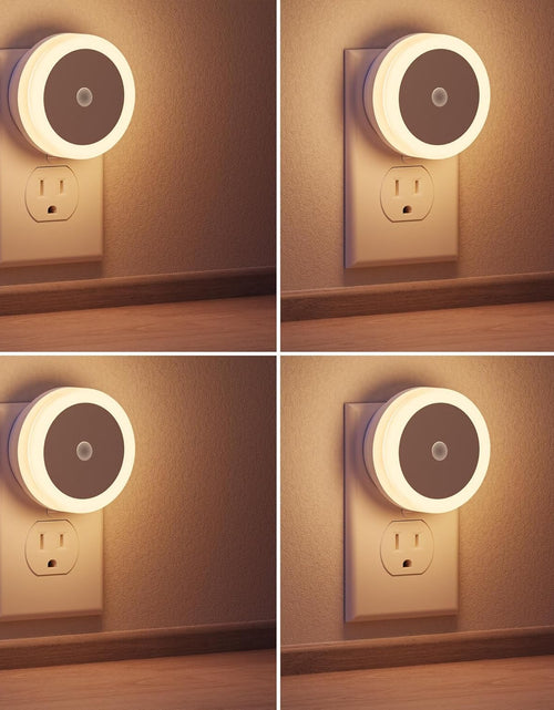 Load image into Gallery viewer, 4 Pack Night Light,  LED Night Light for Kids, Plug in Night Light, Light Sensor Night Lights, Smart Night Light, Hallway Lights, Wall Light, Nightlight for Adult, Soft White 3000K, 0.6W 60LM
