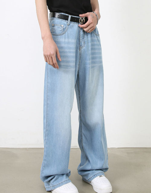 Load image into Gallery viewer, Men's Wide Leg Jeans with Pockets
