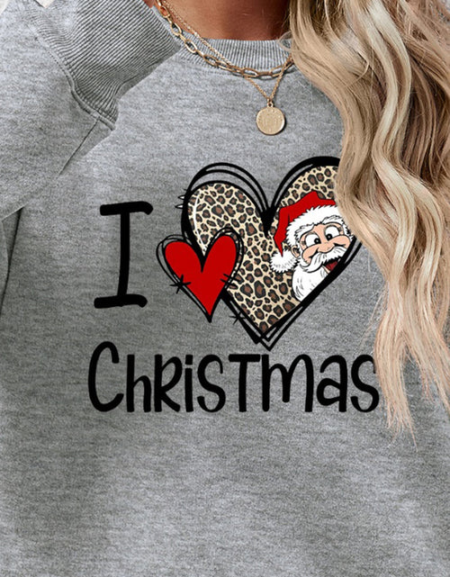 Load image into Gallery viewer, CHRISTMAS Graphic Round Neck Sweatshirt
