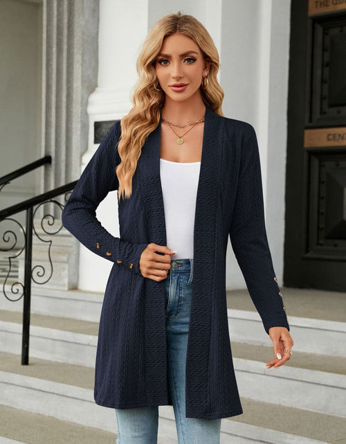 Load image into Gallery viewer, Long Sleeve Open Front Cardigan
