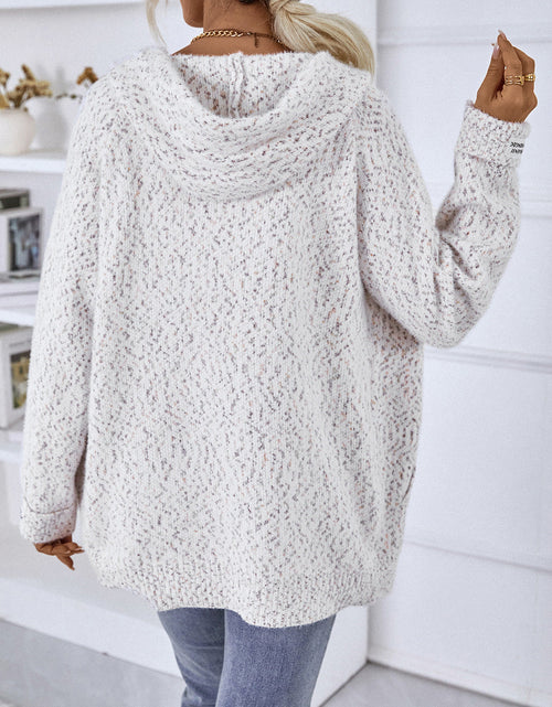 Load image into Gallery viewer, Zip-Up Hooded Sweater
