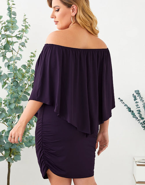 Load image into Gallery viewer, Full Size Off-Shoulder Half Sleeve Dress
