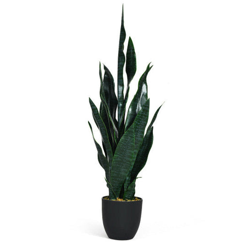 Load image into Gallery viewer, 35.5 Inch  Indoor-Outdoor Artificial Fake Snake Plant
