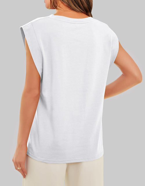 Load image into Gallery viewer, Florira Round Neck Cap Sleeve T-Shirt
