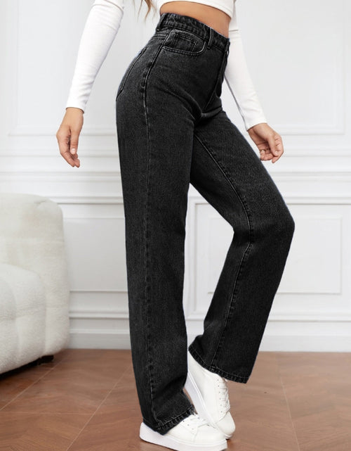 Load image into Gallery viewer, High Waist Straight Jeans
