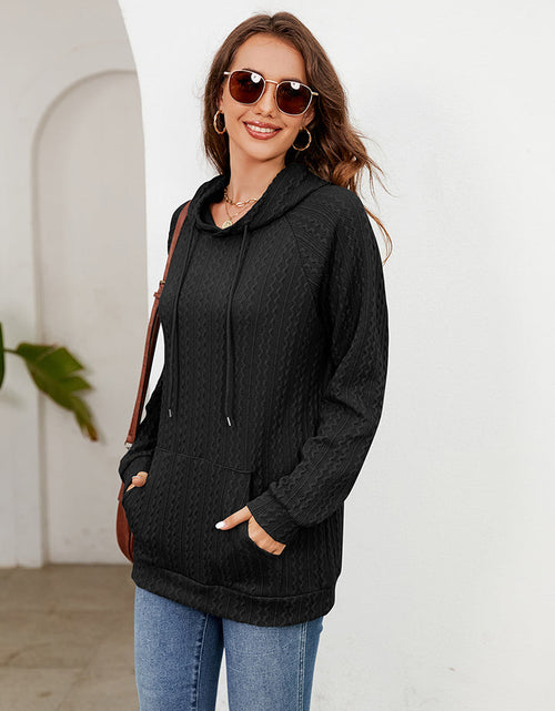 Load image into Gallery viewer, Raglan Sleeve Front Pocket Hoodie
