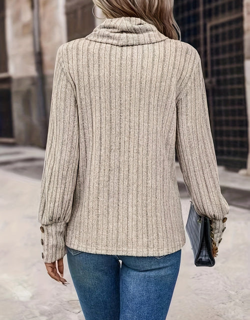 Load image into Gallery viewer, Turtleneck Long Sleeve T-Shirt
