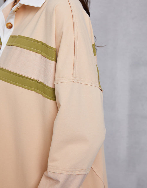 Load image into Gallery viewer, Half Button Handkerchief Hem Dress
