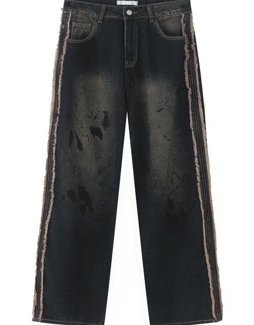 Load image into Gallery viewer, Raw Edge Mid Rise Men's Jeans
