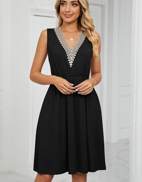 Load image into Gallery viewer, Pocketed V-Neck Wide Strap Dress
