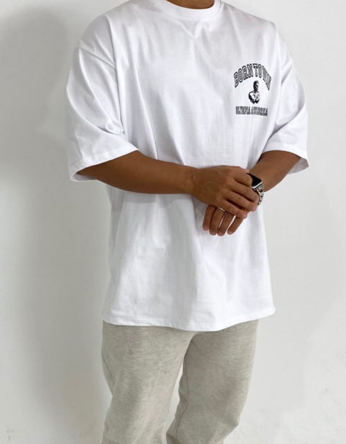 Load image into Gallery viewer, Men's Plus Size Graphic Round Neck Half Sleeve T-Shirt
