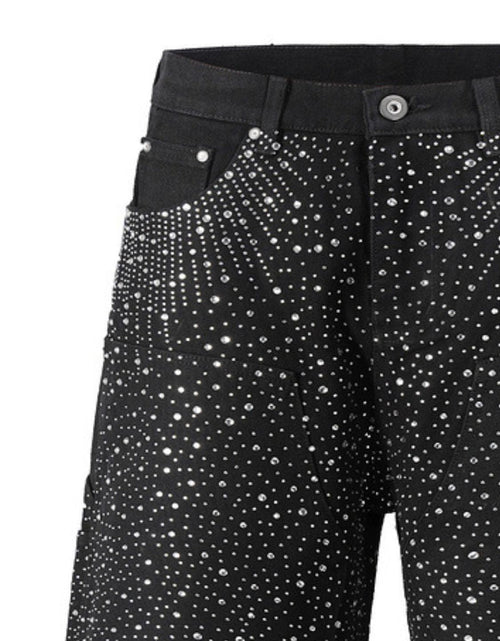 Load image into Gallery viewer, Men's Rhinestone Shorts with Pockets
