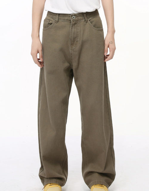 Load image into Gallery viewer, Straight-Leg Jeans with Back Elasticated Waistband
