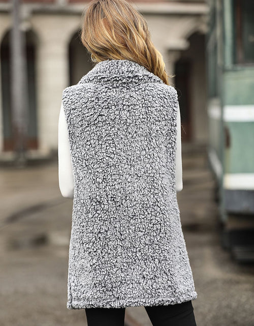 Load image into Gallery viewer, Full Size Button Down Collared Neck Vest
