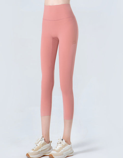 Load image into Gallery viewer, Wide Waistband Cropped Sports Leggings

