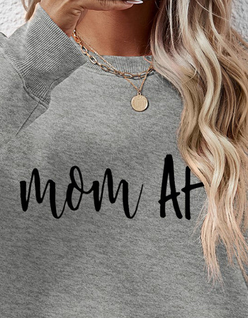 Load image into Gallery viewer, Letter Graphic Dropped Shoulder Sweatshirt

