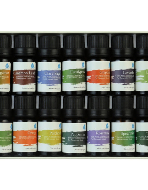 Load image into Gallery viewer, 14 pack of 100% Pure Essential Aromatherapy Oils by Pursonic
