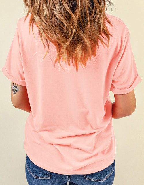 Load image into Gallery viewer, Sequin Bunny Round Neck Short Sleeve T-Shirt
