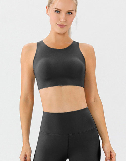Load image into Gallery viewer, Round Neck Wide Strap Active Bra
