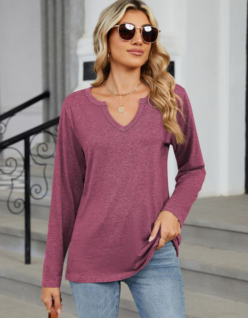 Load image into Gallery viewer, Notched Long Sleeve T-Shirt
