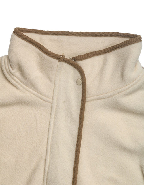 Load image into Gallery viewer, Perfee Zip Up Dropped Shoulder Polar Fleece Jacket
