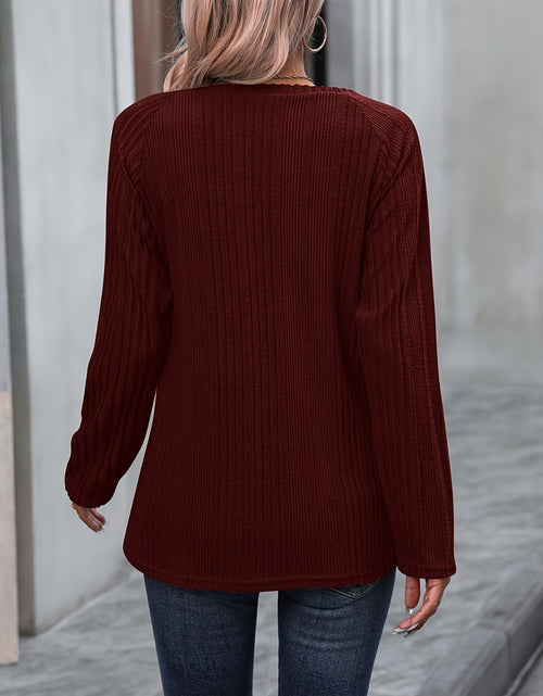 Load image into Gallery viewer, Round Neck Long Sleeve T-Shirt
