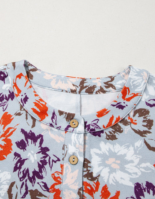 Load image into Gallery viewer, Floral Sleeveless Button Front Wide Leg Jumpsuit
