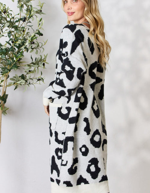 Load image into Gallery viewer, BiBi Leopard Open Front Cardigan
