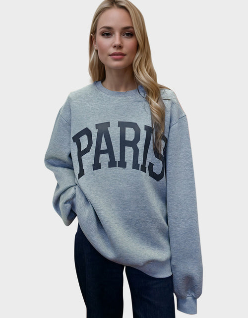 Load image into Gallery viewer, Basic Bae PARIS Round Neck Long Sleeve Air Scuba Sweatshirt
