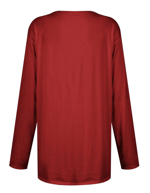 Load image into Gallery viewer, Full Size Pocketed Round Neck Long Sleeve T-Shirt
