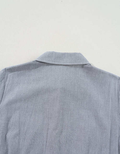Load image into Gallery viewer, Stripe Chest Pockets Tie Waist Romper
