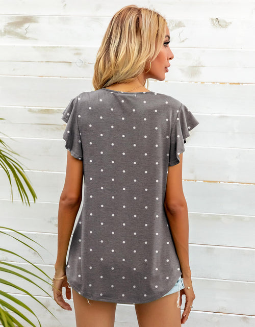 Load image into Gallery viewer, Round Neck Butterfly Sleeve Top
