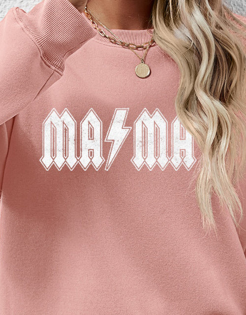 Load image into Gallery viewer, Letter Graphic Dropped Shoulder Sweatshirt
