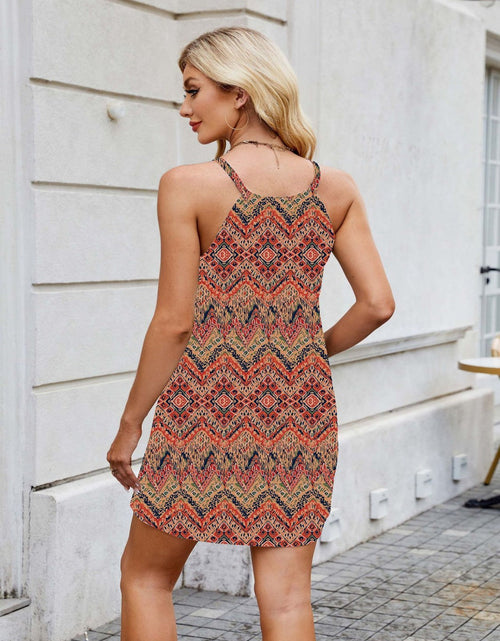 Load image into Gallery viewer, Printed Mini Cami Dress
