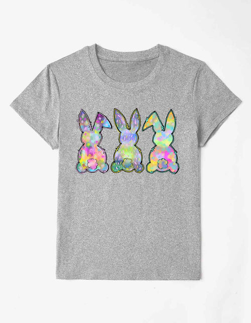 Load image into Gallery viewer, Rabbit Round Neck Short Sleeve T-Shirt
