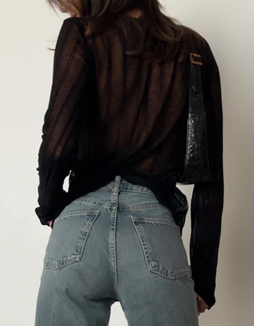 Load image into Gallery viewer, Round Neck Long Sleeve T-Shirt
