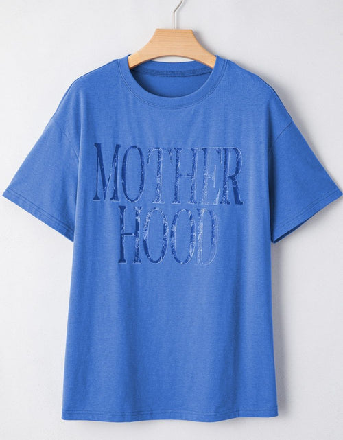 Load image into Gallery viewer, MOTHERHOOD Letter Graphic T-Shirt
