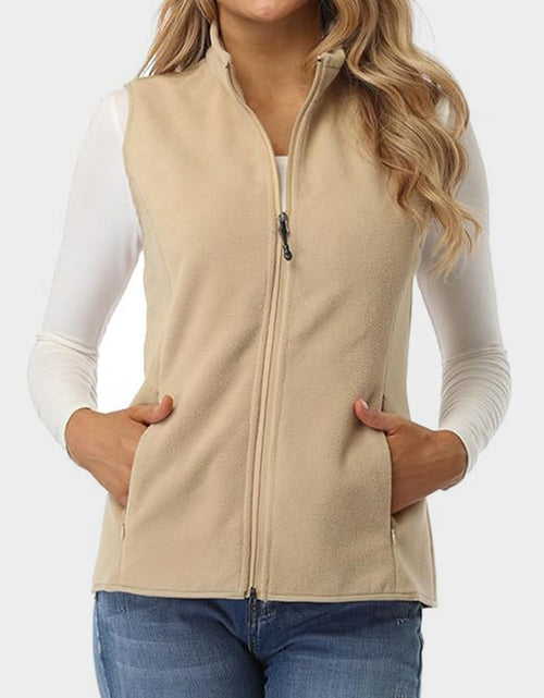 Load image into Gallery viewer, Zip Up Turtleneck Vest with Pockets

