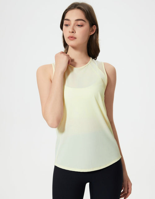 Load image into Gallery viewer, Millennia Cutout Back Round Neck Active Tank
