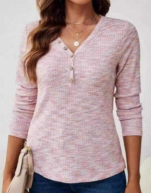 Load image into Gallery viewer, V-Neck Long Sleeve T-Shirt
