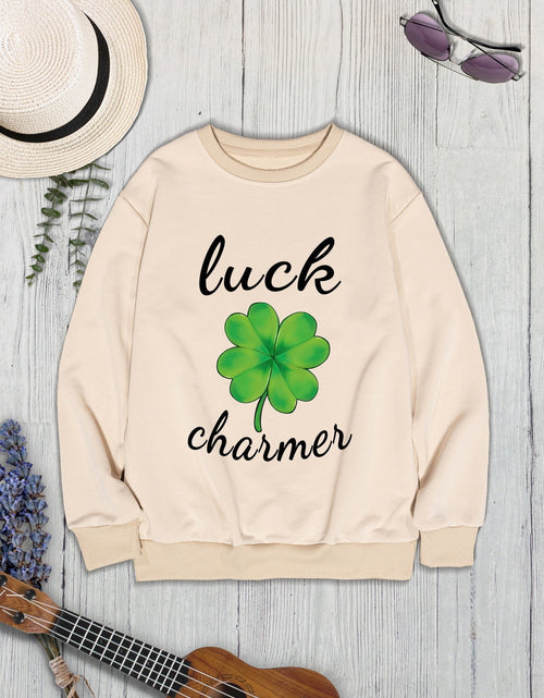 Load image into Gallery viewer, LUCK CHARMER Round Neck Sweatshirt
