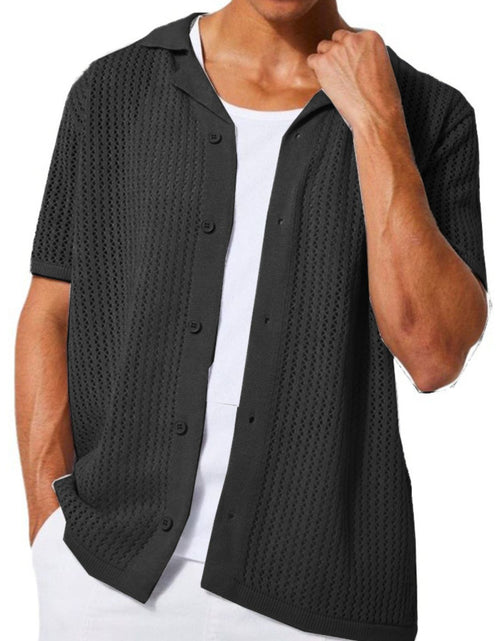 Load image into Gallery viewer, Men's Full Size Button Down Short Sleeve Shirt Plus Size
