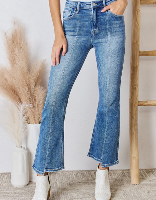 Load image into Gallery viewer, RISEN Full Size High Rise Ankle Flare Jeans
