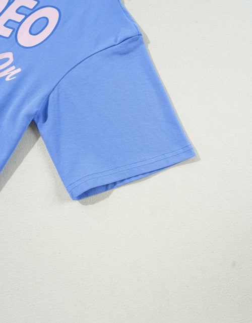 Load image into Gallery viewer, Graphic Round Neck Short Sleeve T-Shirt
