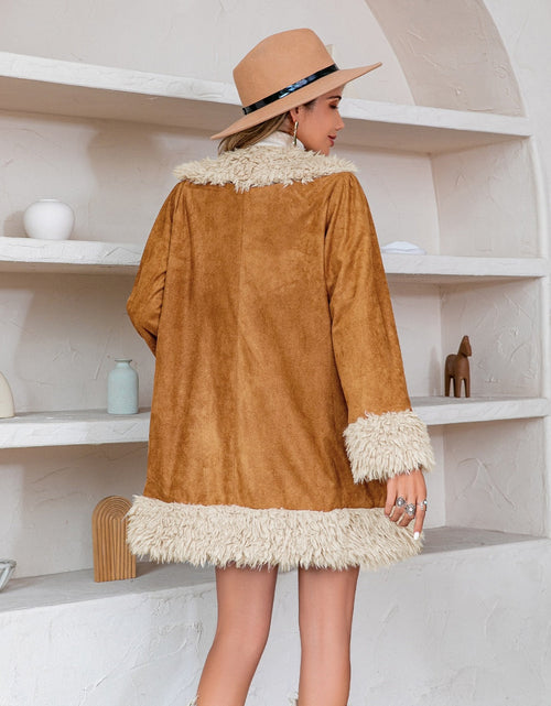 Load image into Gallery viewer, Fuzzy Open Front Long Sleeve Outerwear
