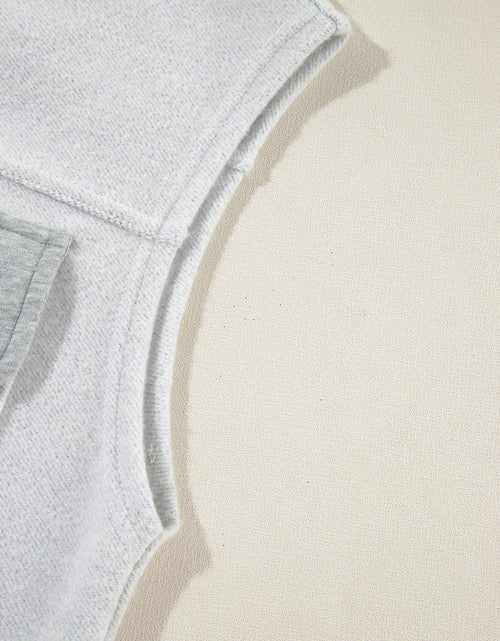 Load image into Gallery viewer, Pocketed Curved Hem Button Up Vest
