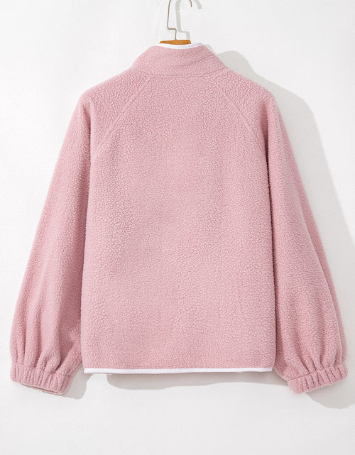 Load image into Gallery viewer, Half Snap Long Sleeve Sweatshirt with Side Slit Pockets

