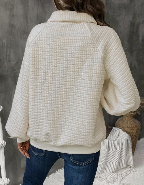 Load image into Gallery viewer, Perfee Half Button Long Sleeve Sweatshirt

