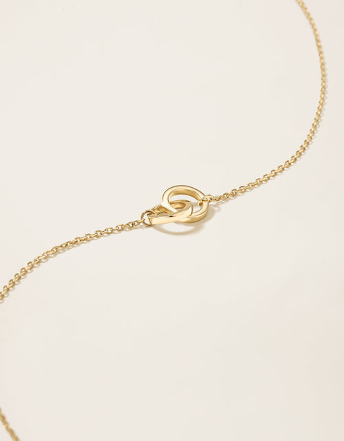 Load image into Gallery viewer, 14k Solid Gold Interlocking Necklace by Italic
