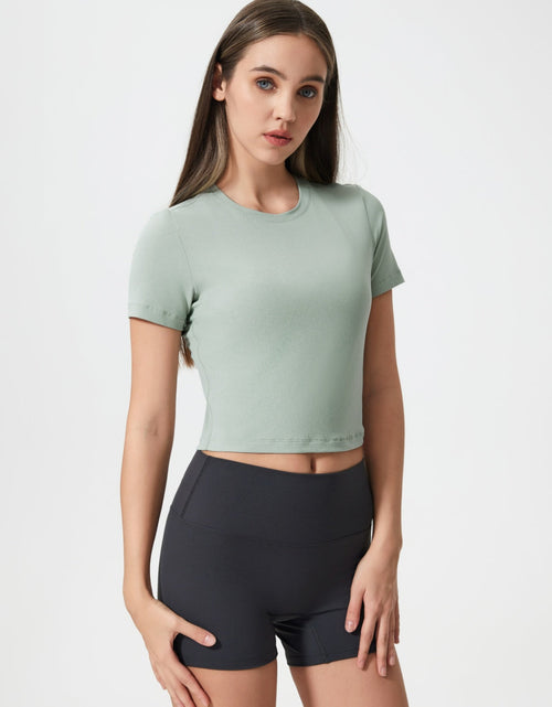 Load image into Gallery viewer, Millennia Round Neck Short Sleeve Active T-Shirt
